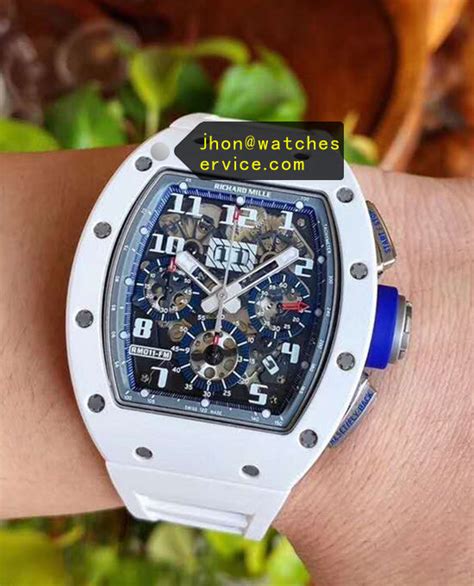 richard mille white watch replica